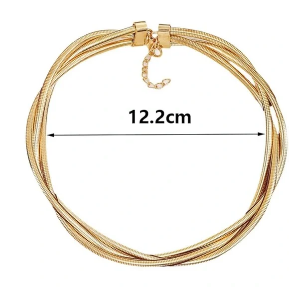 Opulent Gold Multi-Layer Choker - Picture 7 of 7